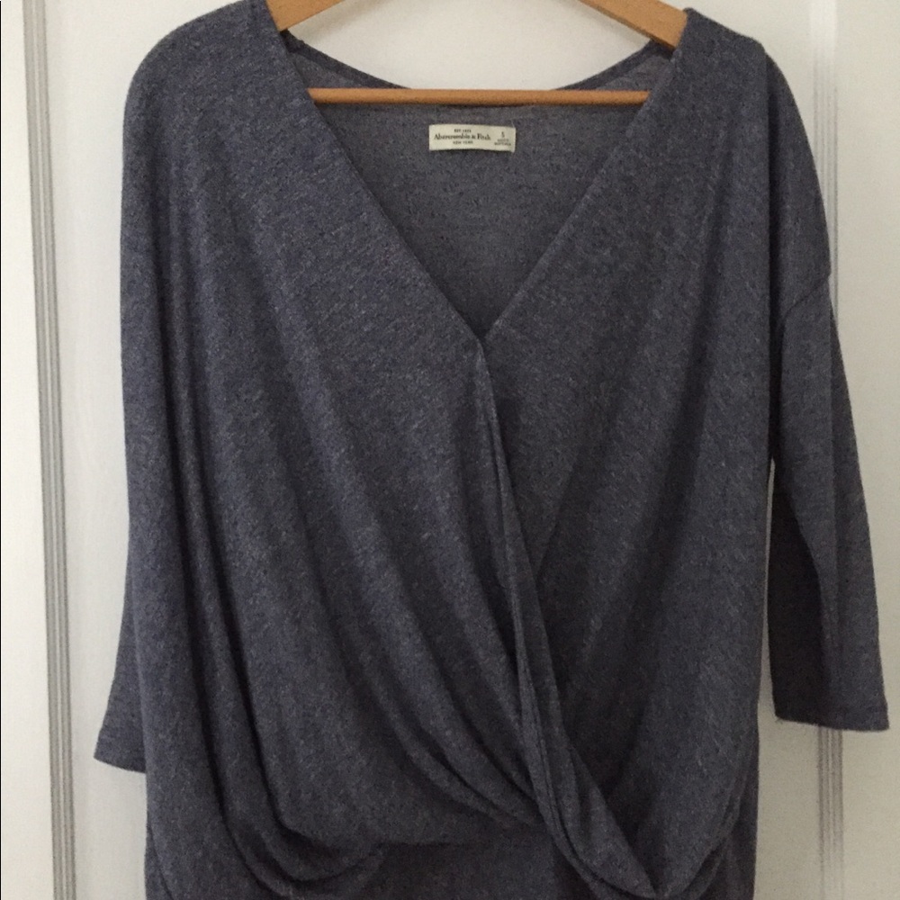 Abercrombie wrap sweater top